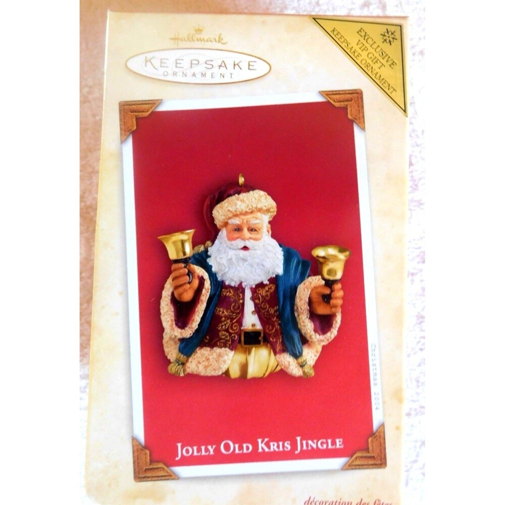 Jolly Old Kris Jingle Santa Claus 2004 Hallmark Keepsake VIP Gift Ornament